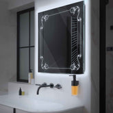 Espejo LED Cuadrado | Control por interruptor de pared | Luz blanca fría - Reyze Seria Good Vibes Model 5